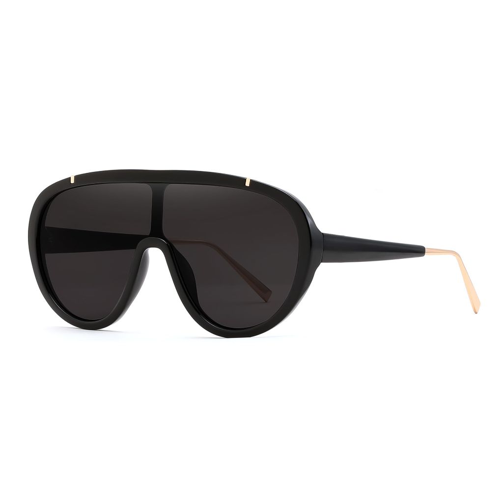 FEISEDY Sunglasses Women Oversized One Piece Frame UV400 Sun Glasses Trendy Retro Shades B2580
