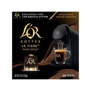 L'OR Coffee Pods, Le Tigre Dark Roast Blend, 10 count (Pack of 1)