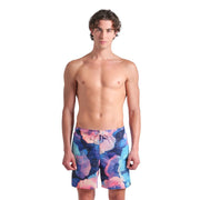 ARENA Men’s Short Boxer Dry Athletic Pool Outdoor Water Sports Swimming, Coral/Multi, X-Large