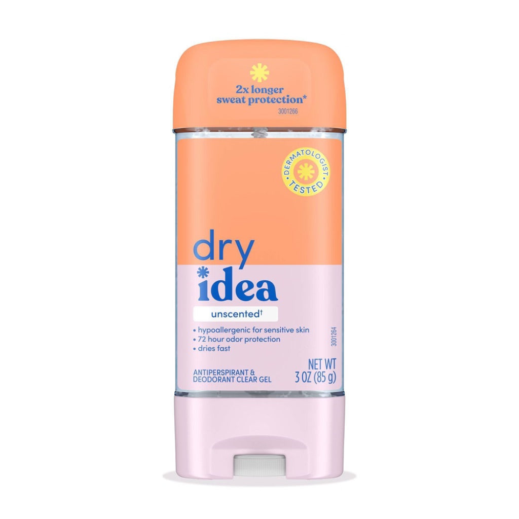 Dry Idea Gel Deodorant & Antiperspirant  Unscented for Sensitive Skin  3 oz.