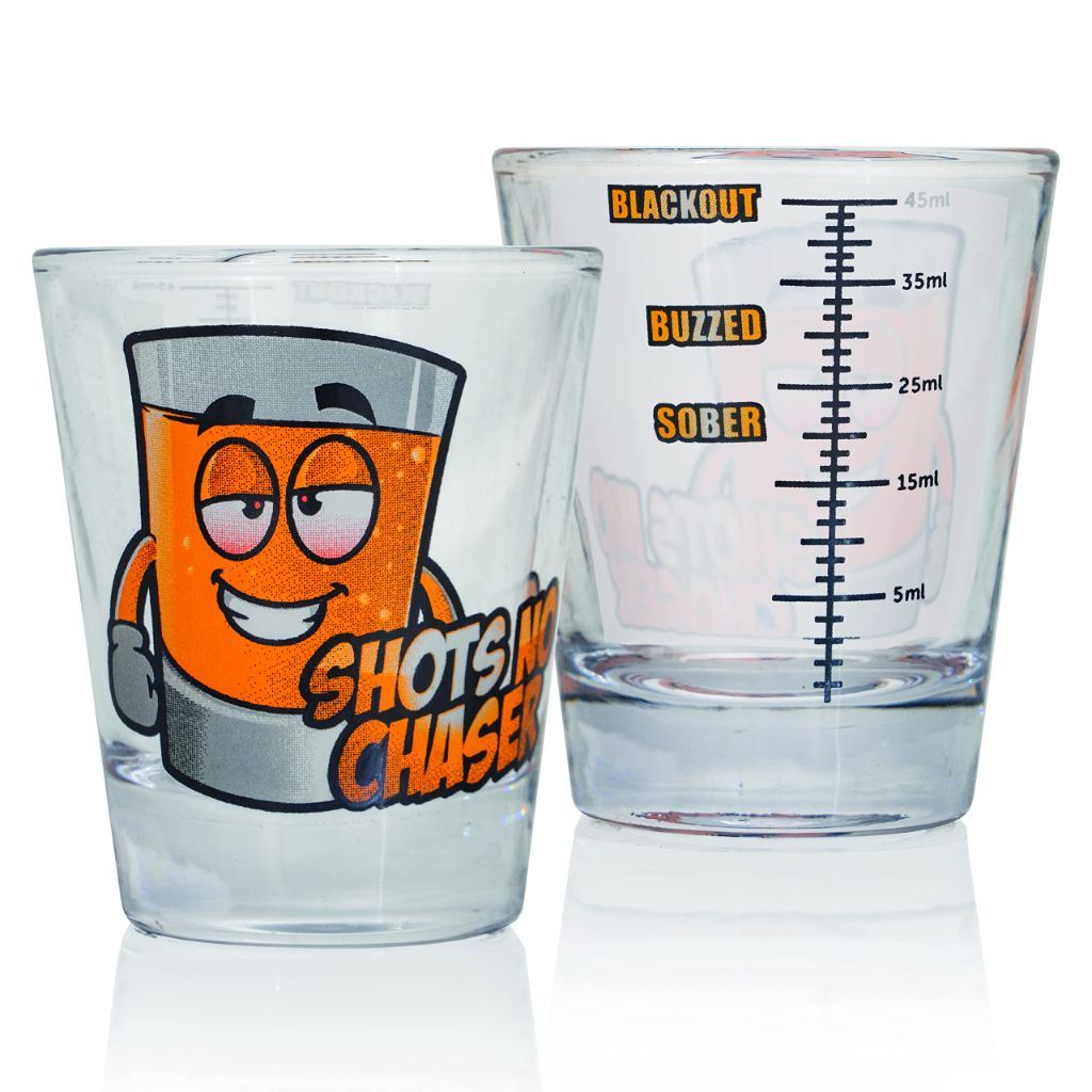 Funny Shot Glasses Gifts Set (6 Glasses)