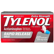 Tylenol Extra Strength Rapid Release Pain Reliever & Fever Reducer Gelcaps - Acetaminophen - 225ct