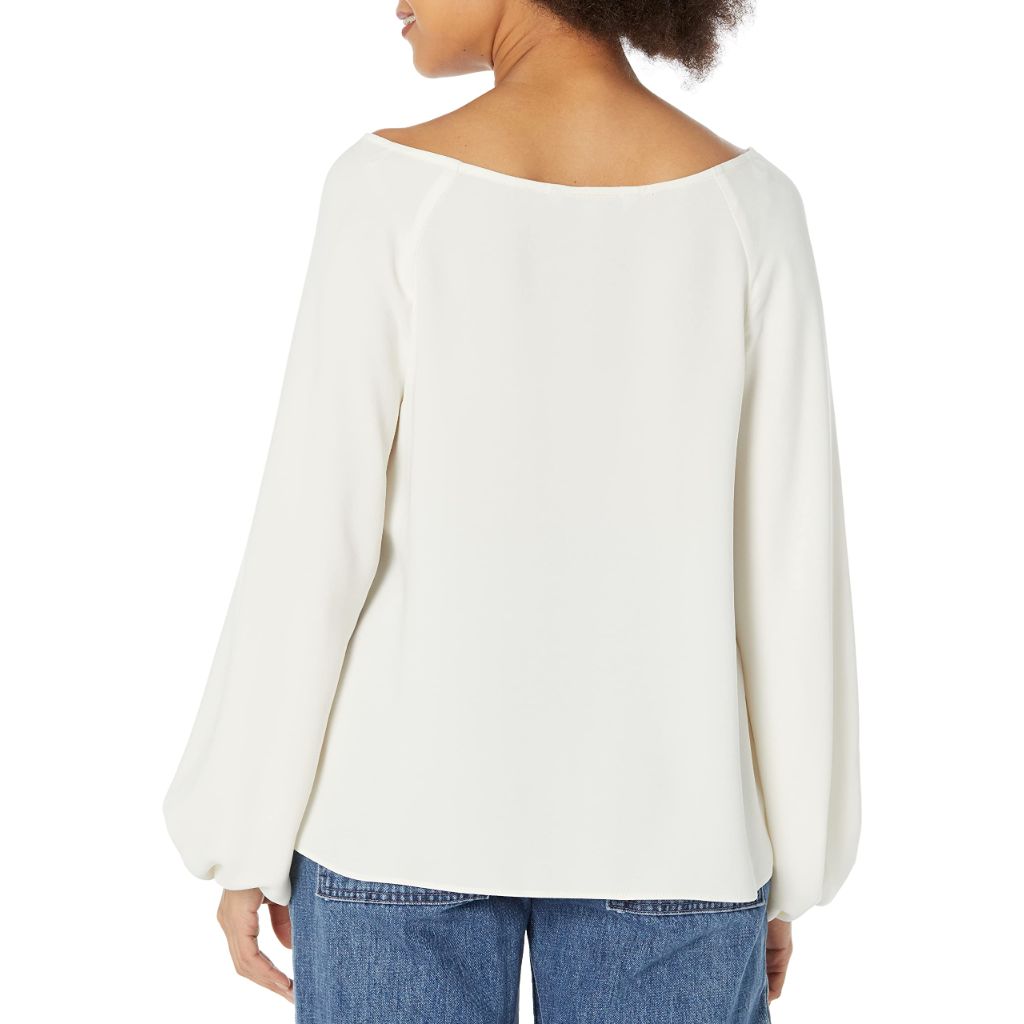 Trina Turk Hydra Top, Winter White, SZ S