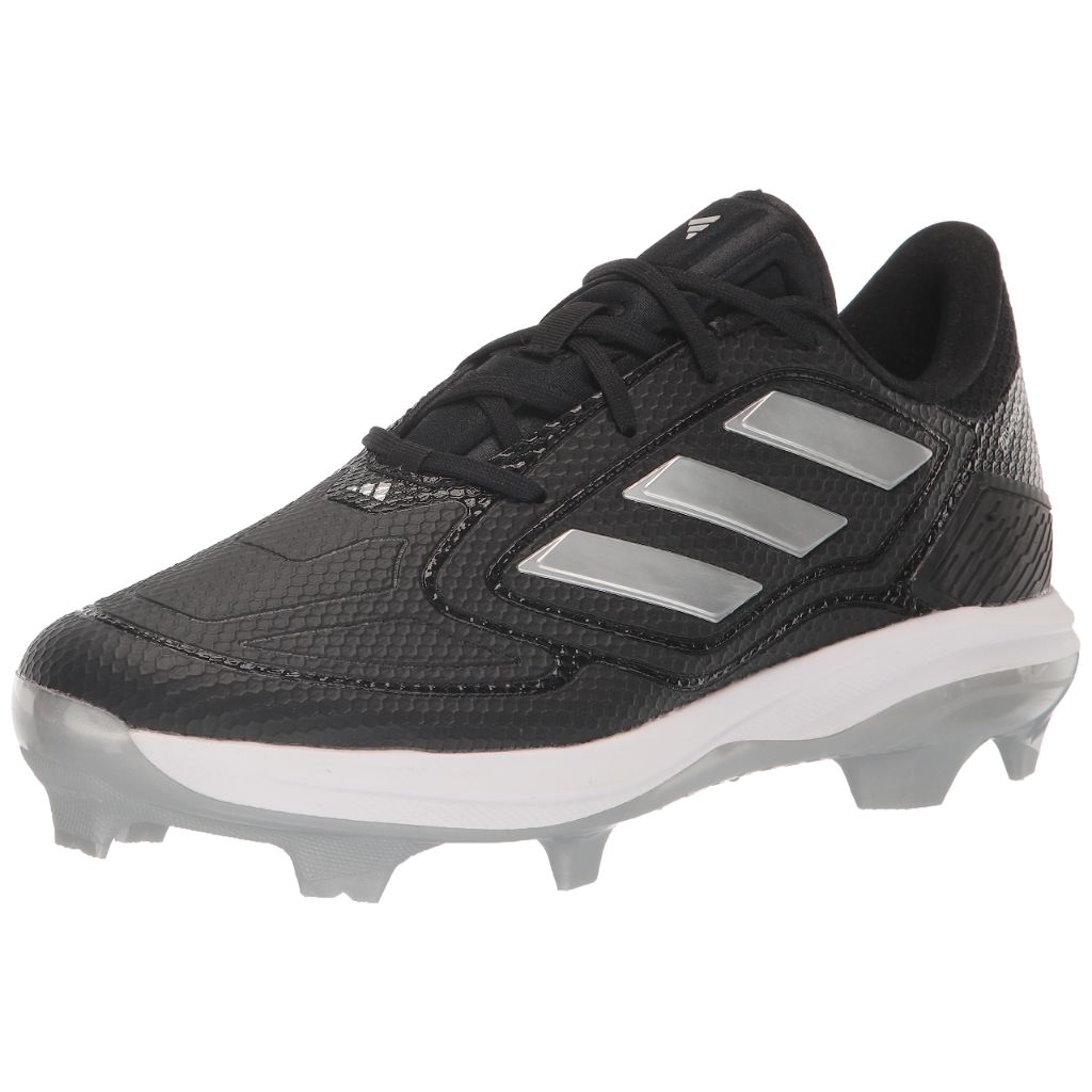 adidas Women's Adizero PureHustle 3 TPU Softball Cleats, Black/Silver, Size 9