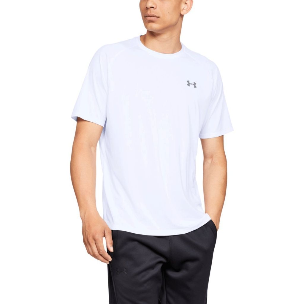 SZ M, Under Armour Men's UA Tech 2.0 Short Sleeve MD | White