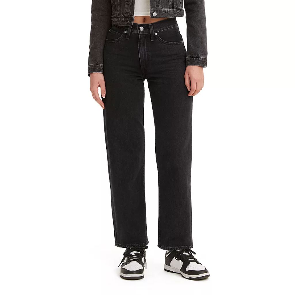 Levi's Women's 94 Baggy Jeans - Black, Size 27W x 31L