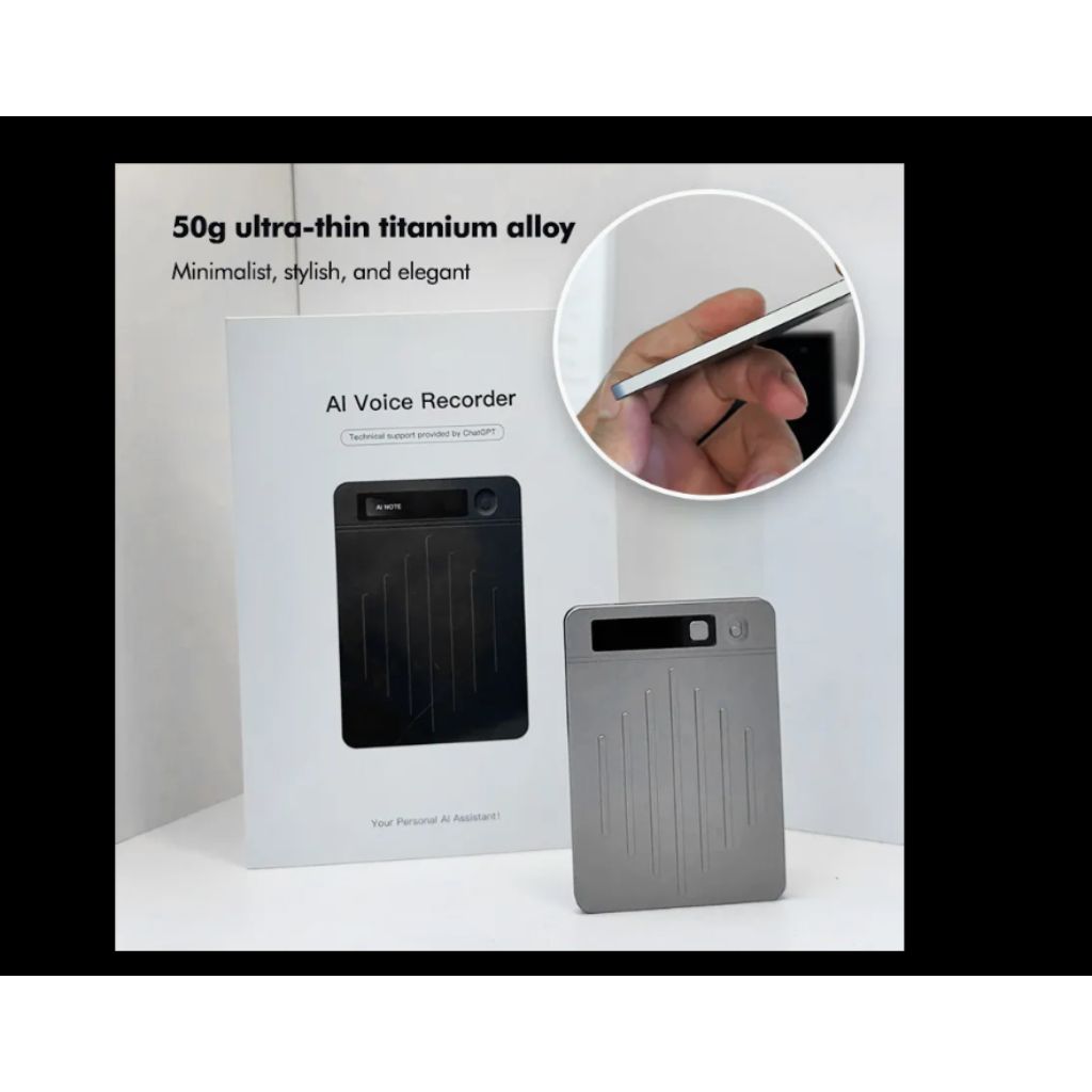 AI Voice Recorder - Silver