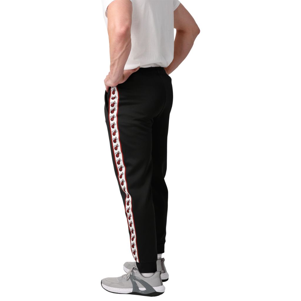 FOCO Miami Heat NBA Mens Stripe Logo Track Pants - L