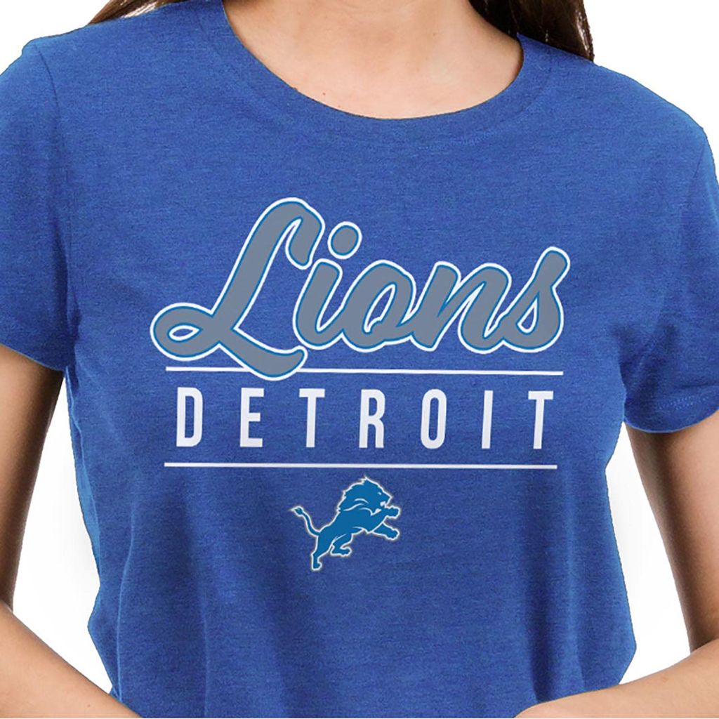SZ M, Junk Food Clothing x NFL Women's Short Sleeve Fan T-Shirt - Detroit Lions