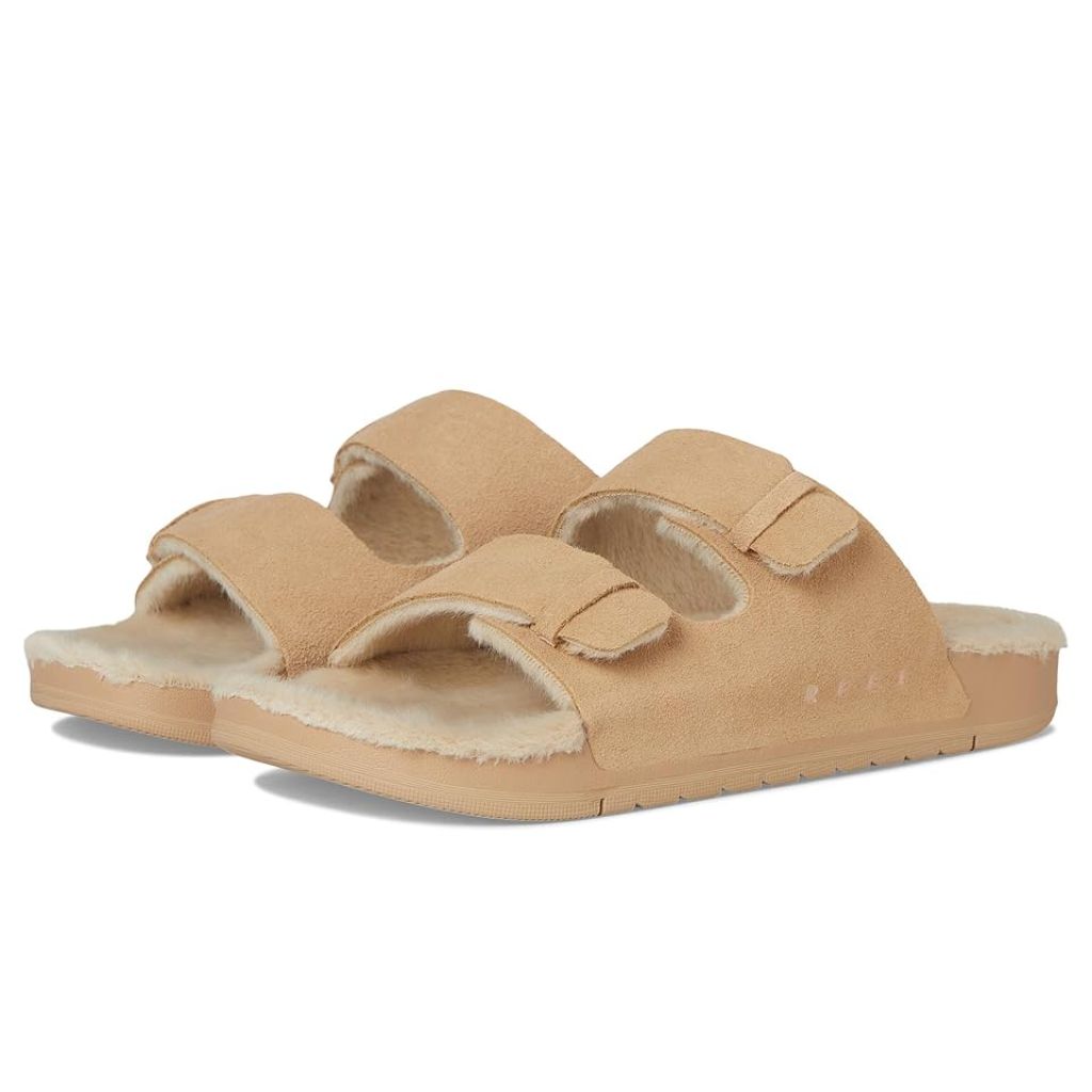Reef Ojai Two Bar Cozy Women's Sandals Tan : 10 B - Medium, Leather