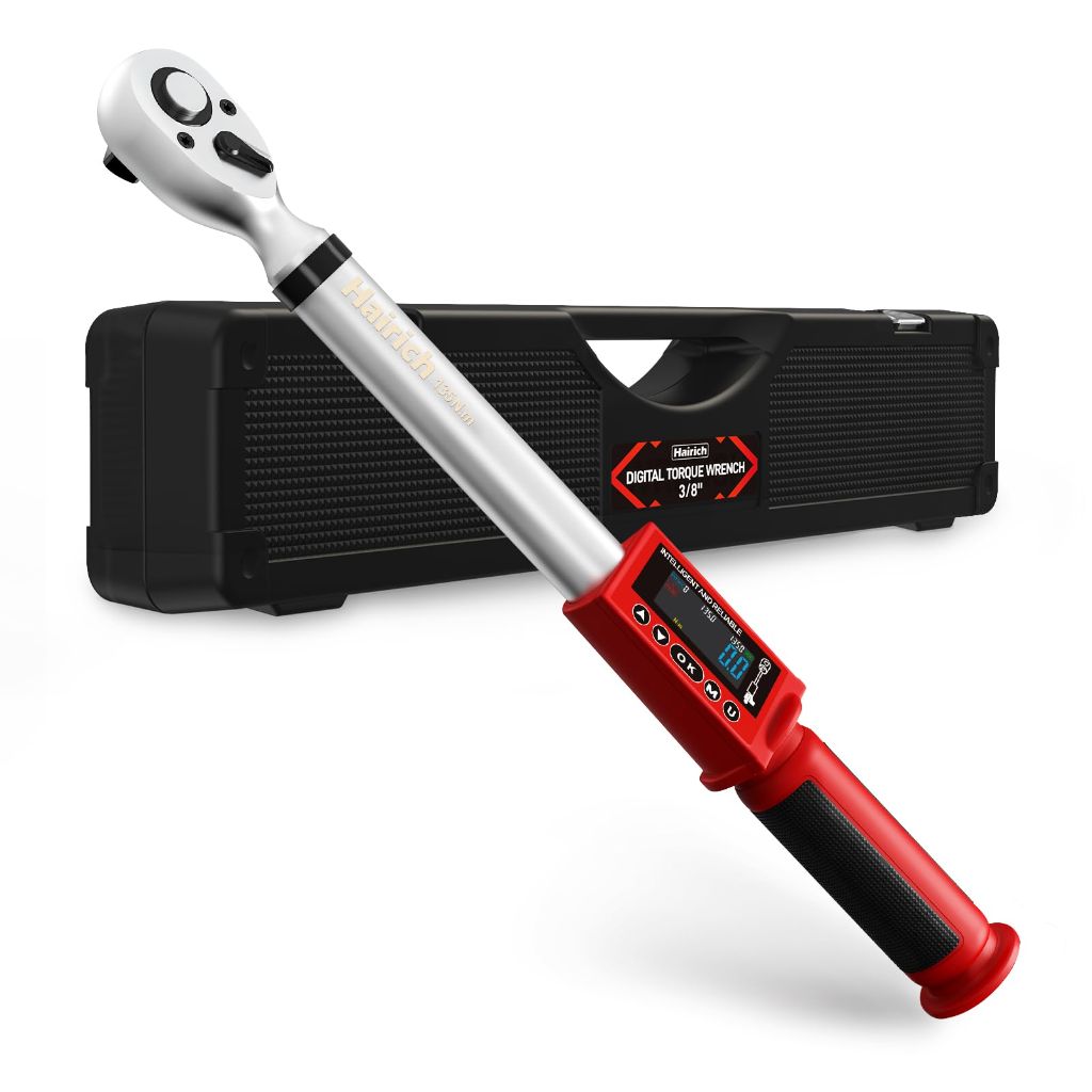 Hairich Digital Torque Wrench 3 8 Drive, 5-100FT-LB/0-135N.M