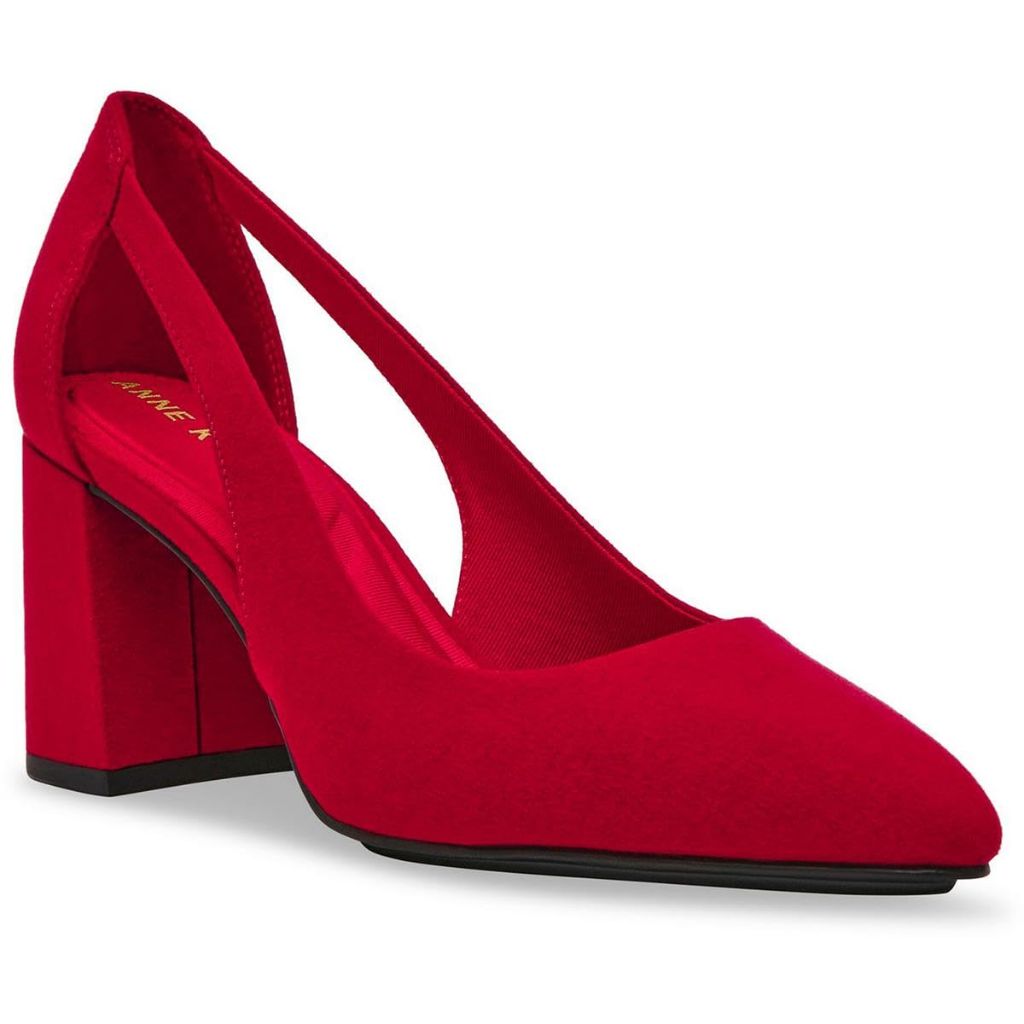 Anne Klein Women's Block Heel Pump Berkeley, Deep red, 9