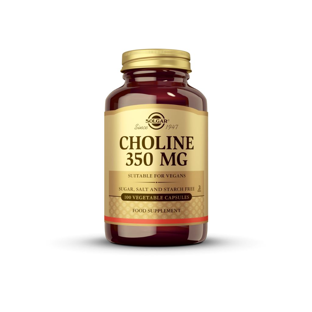 Solgar Choline 350 mg, 100 Vegetable Capsules