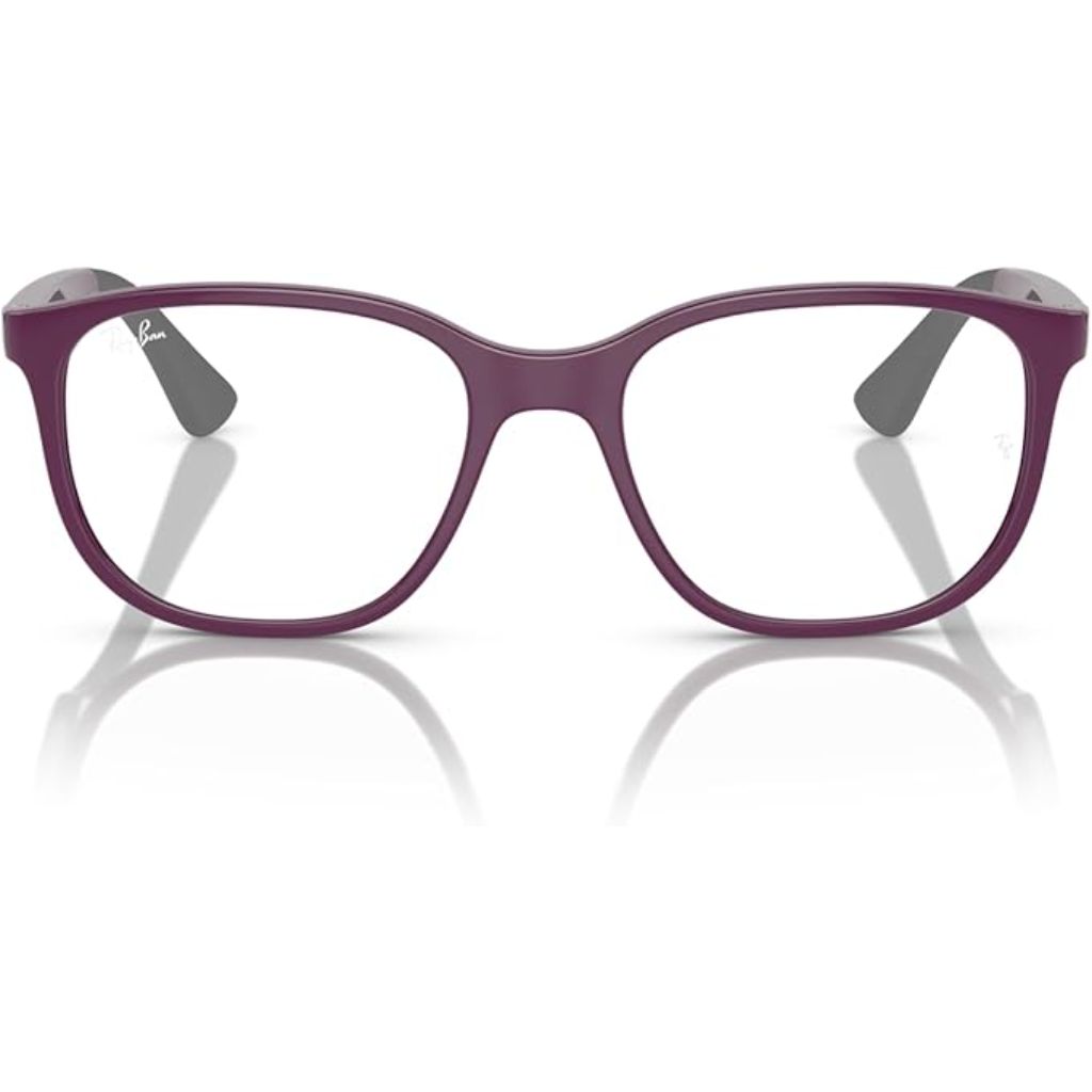 Ray-Ban Kids RY9078VF 3948 Square Fit Eyewear Frames, 48-16-135, Violet on Gray