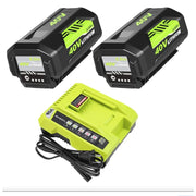Generic 40V 6.5 Ah Replacement Batteries and Charger for Greenworks Lawn & Power Tools - 2 Batteries + 1 Charger