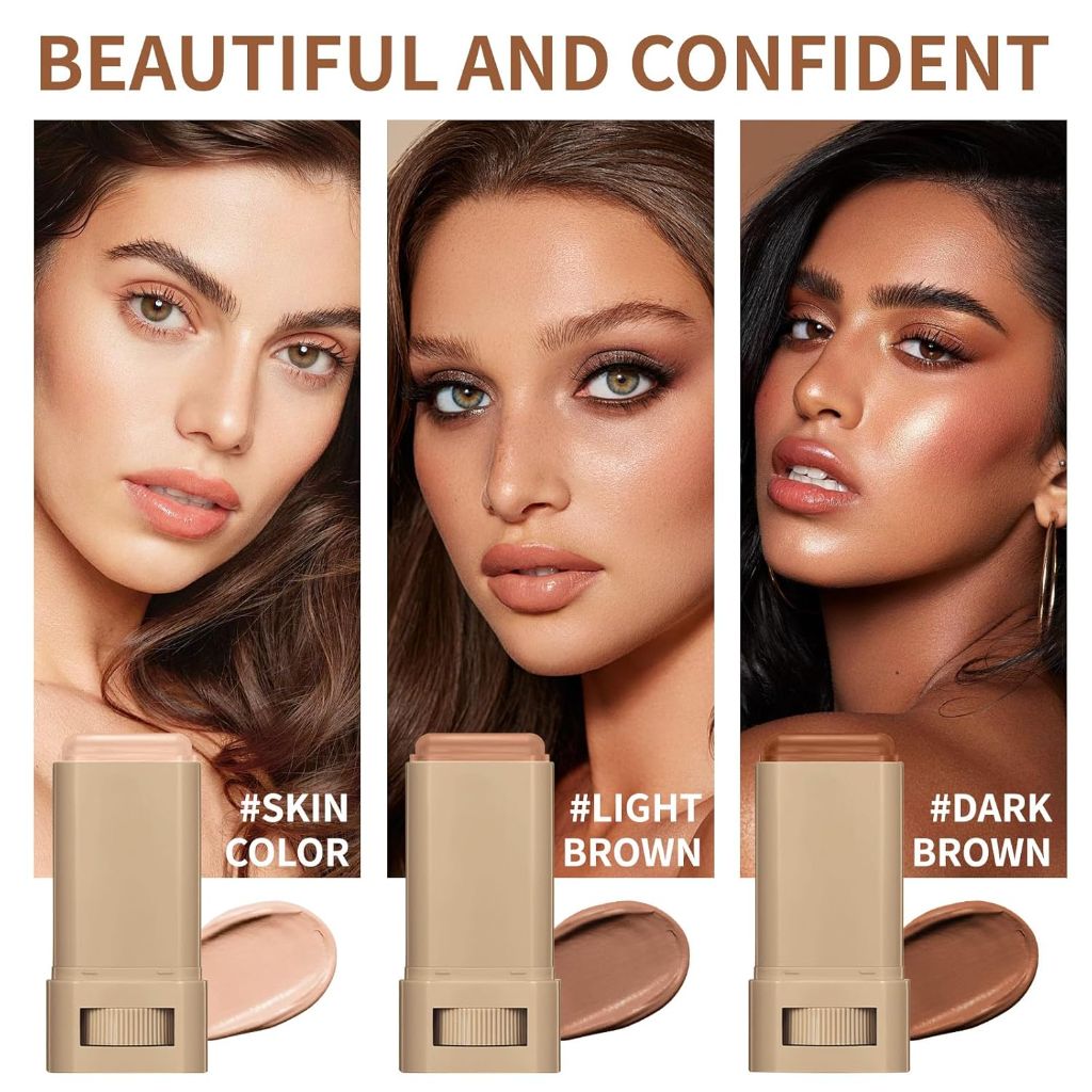 Beauty Balm -Tinted Solid Serum Foundation Stick – Skin Color |  Natural Finish, 20g  (Light Brown Shade)