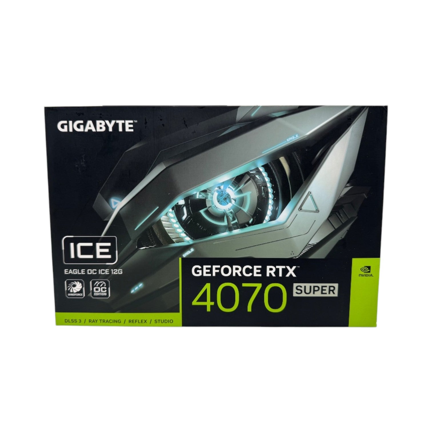 GIGABYTE GeForce RTX 4070 SUPER EAGLE OC ICE 12G Graphics Card - 12GB GDDR6X, 192bit, PCI-E 4.0, 2535MHz Core Clock, 3 X DisplayPort 1.4a, 1 X HDMI 2.