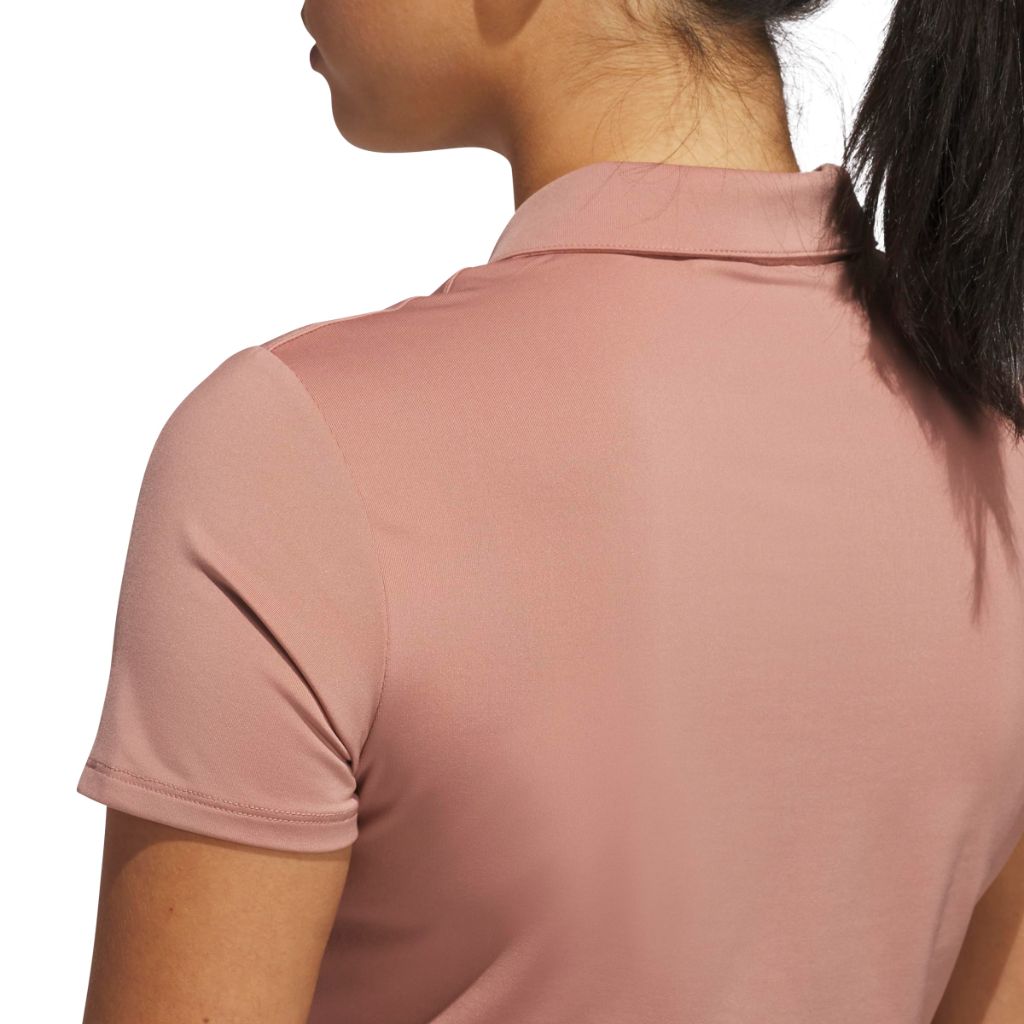 Adidas Women's Ultimate365 Solid Polo Shirt, Warm Clay, Large