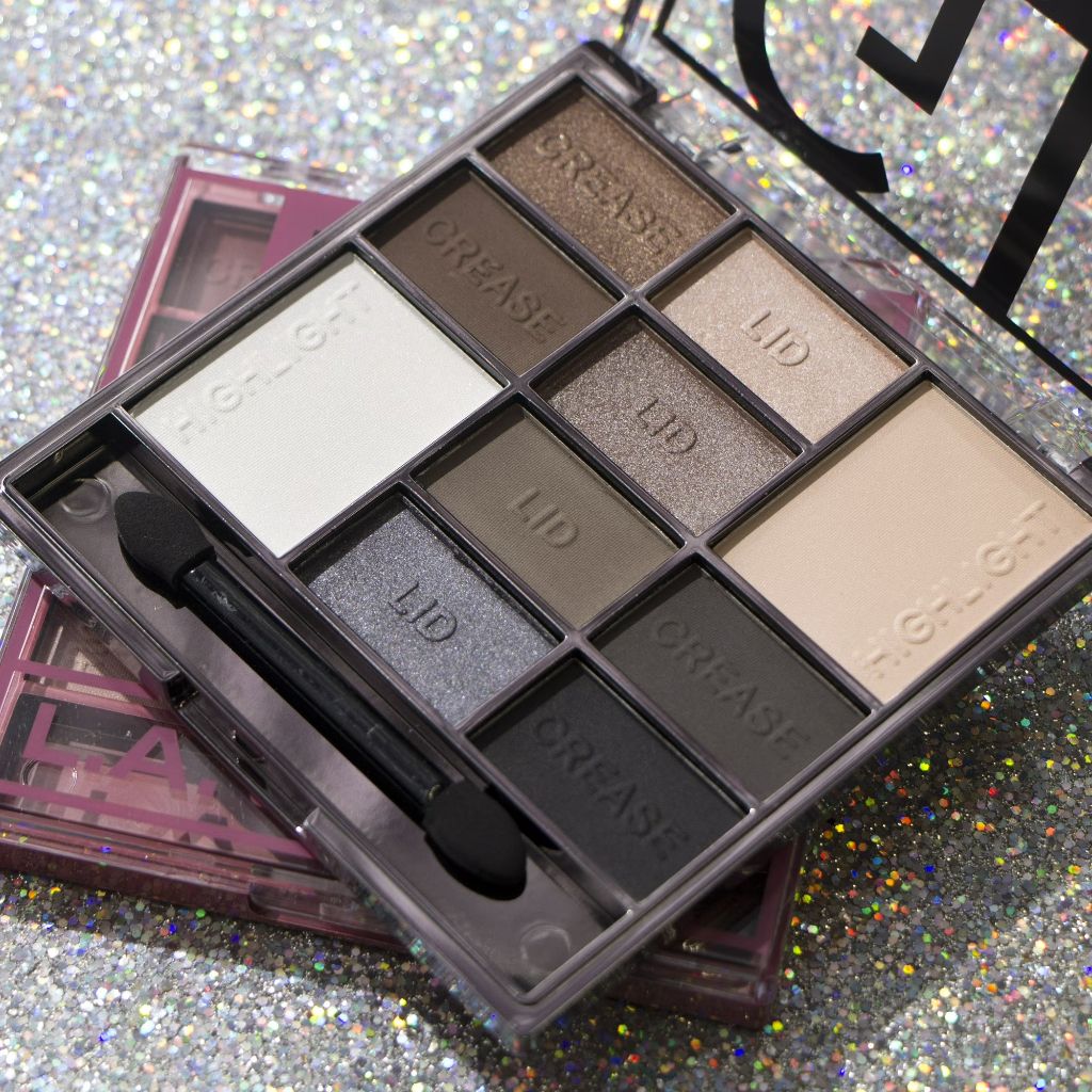 L.A. COLORS Color Block 10 Color Eyeshadow Palette, Glam CES137B