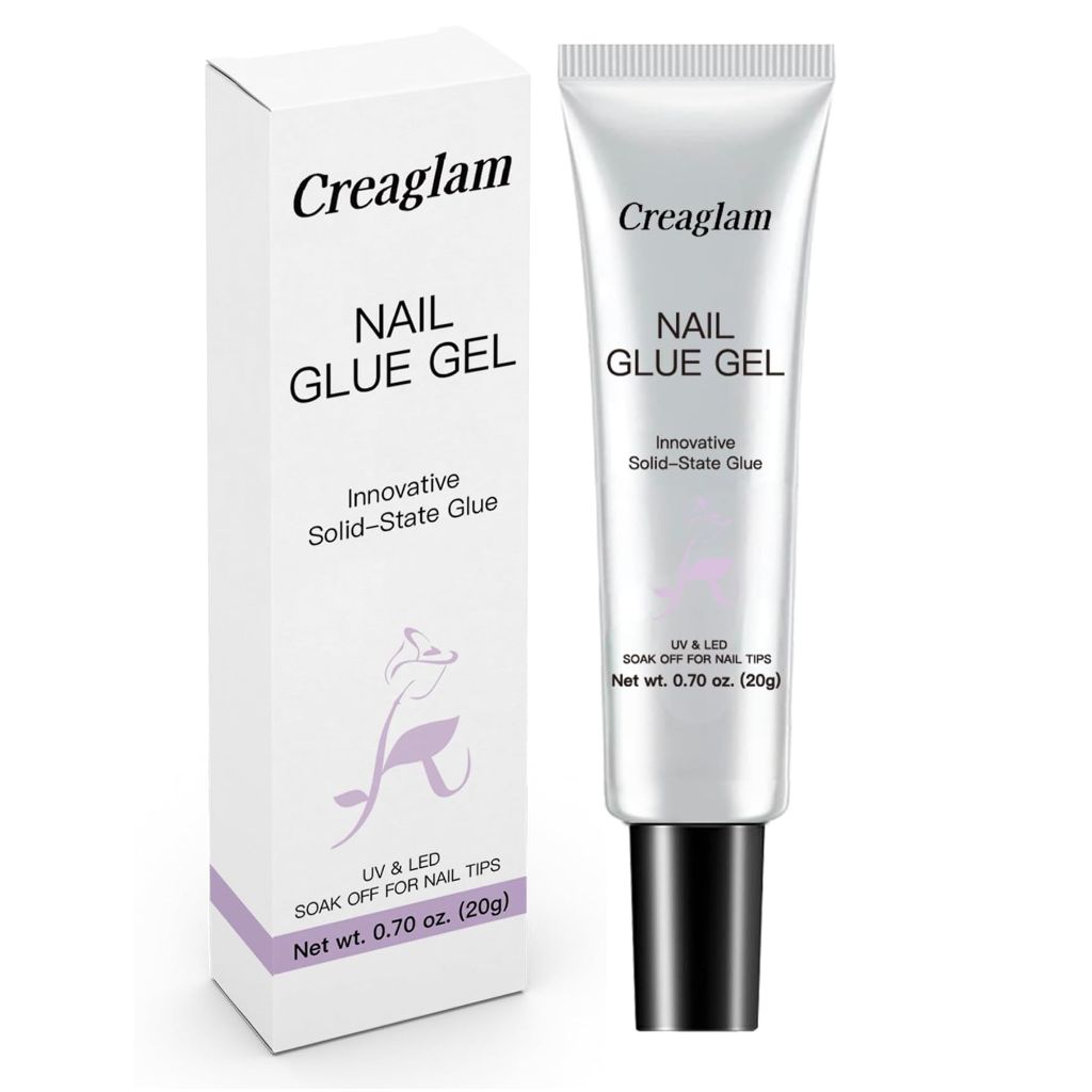 Creaglam Solid Gel Nail Tips: Semi Solid Soft Nail Glue - 20g