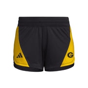 Adidas Women's D4T Woven Grambling State Universtiy Training Shorts, Black/Gold - size M