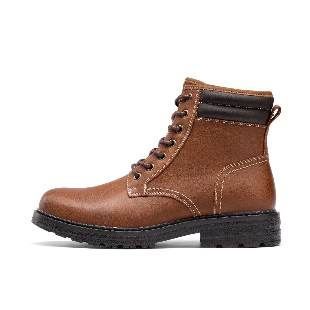 Bruno Marc Men's Dress Oxford Fashion and Comfort Ankle Lace Up Boots, Size 10.5, Brown