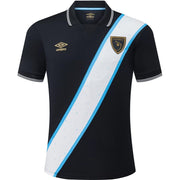 Umbro Men's 23/24 Guatemala National Team 3rd Short Sleeve Soccer Jersey, Black/White, Large
