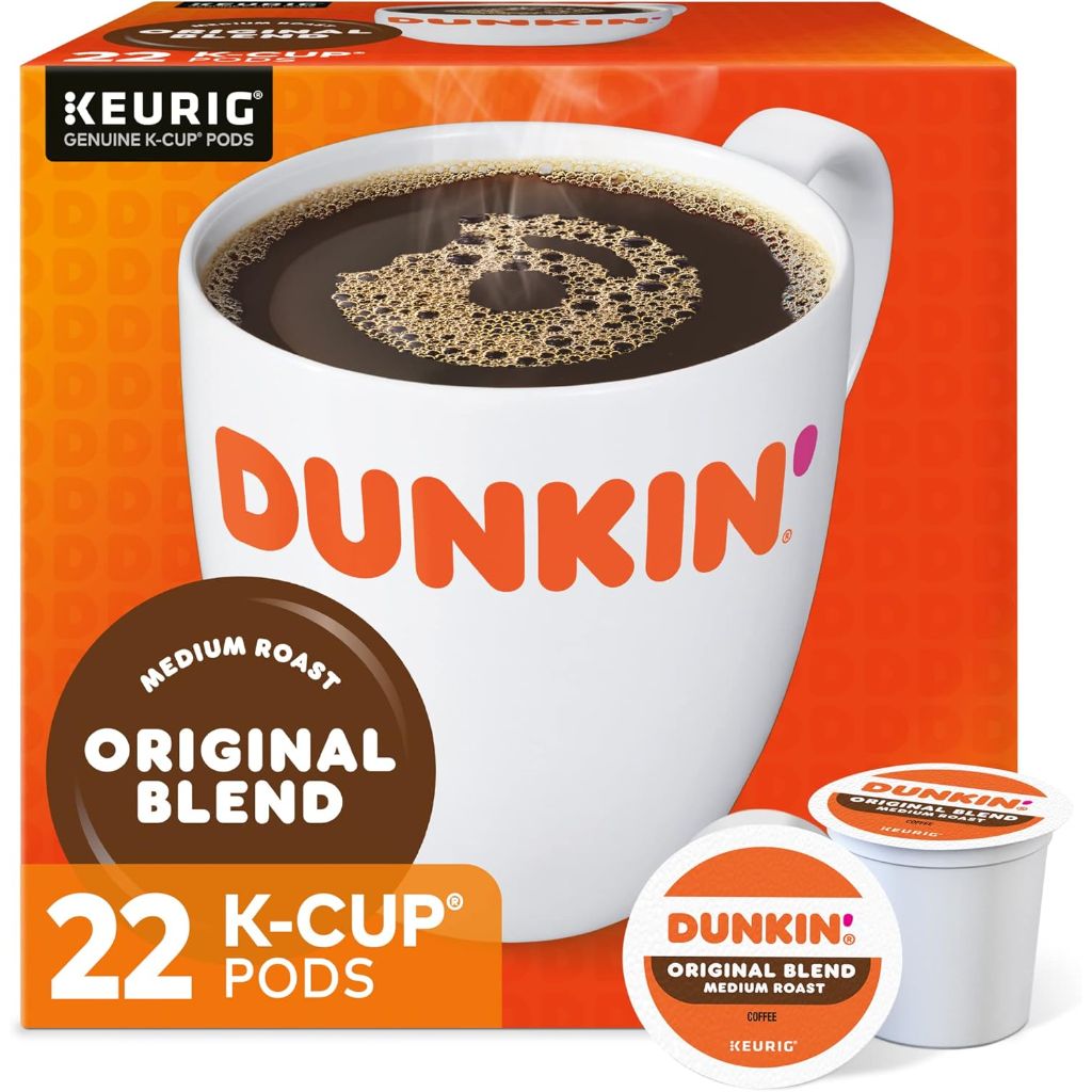 Dunkin' Original Blend Medium Roast Keurig K-Cup Coffee Pods, 22ct