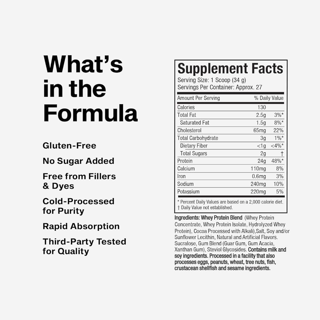 MuscleTech Nitro-Tech Whey Gold Gourmet Whey Protein Powder, Double Rich Chocolate, 2lb