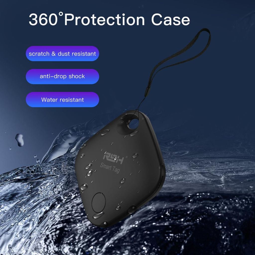 Air Tracker Tag Bluetooth Tag Locator for Apple Find My - 2 Pack (Black)