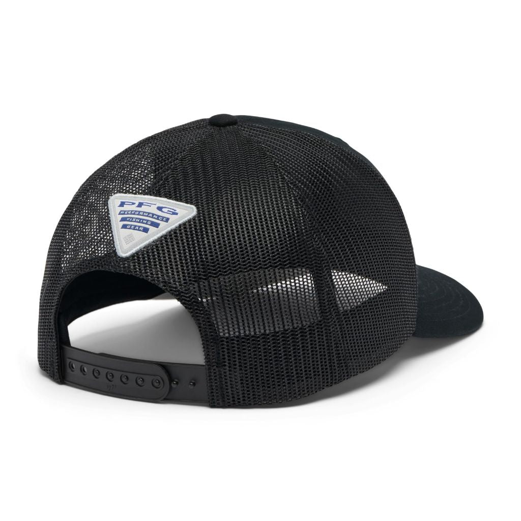 Columbia Unisex Unisex PFG Fish Flag Mesh Snap Back Hat, Black/Cool Grey - One Size