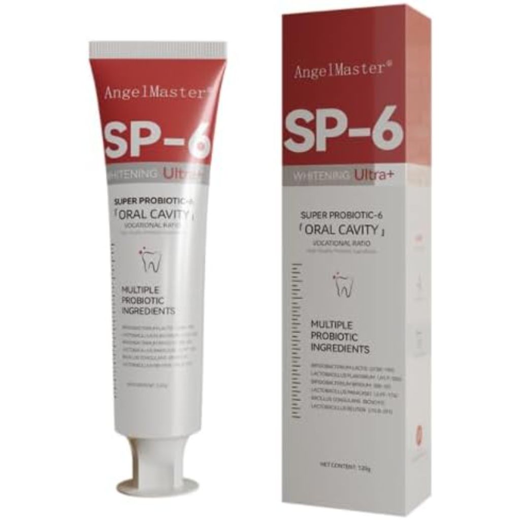 Angel Master 2PCS Sp 6 Probiotic Toothpaste Whitening Sp-6 Probiotics Whitening Toothpaste Fresh Flavor and Gum Health (3.53oz(Pack of 2))