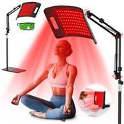 EASYINBEAUTY Red Light Therapy Lamp for Body, 2 in 1 Infrared Light Therapy Lamp with Adjustable Holder Stand, 660nm Red Light & 850nm Infrared Light Device for Face and Body, Ideal Gift Choice