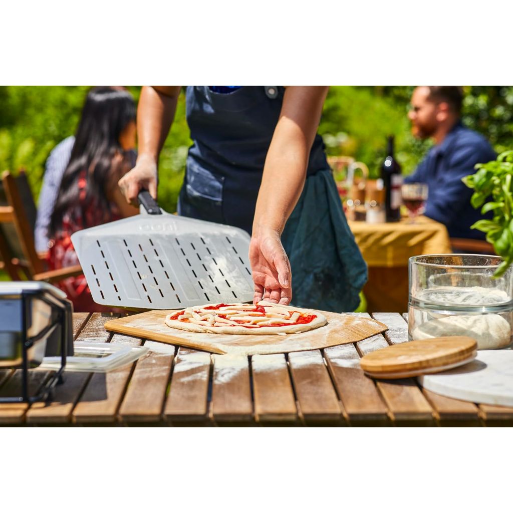 Ooni 12” Perforated Pizza Peel – Aluminum Metal Pizza Peel
