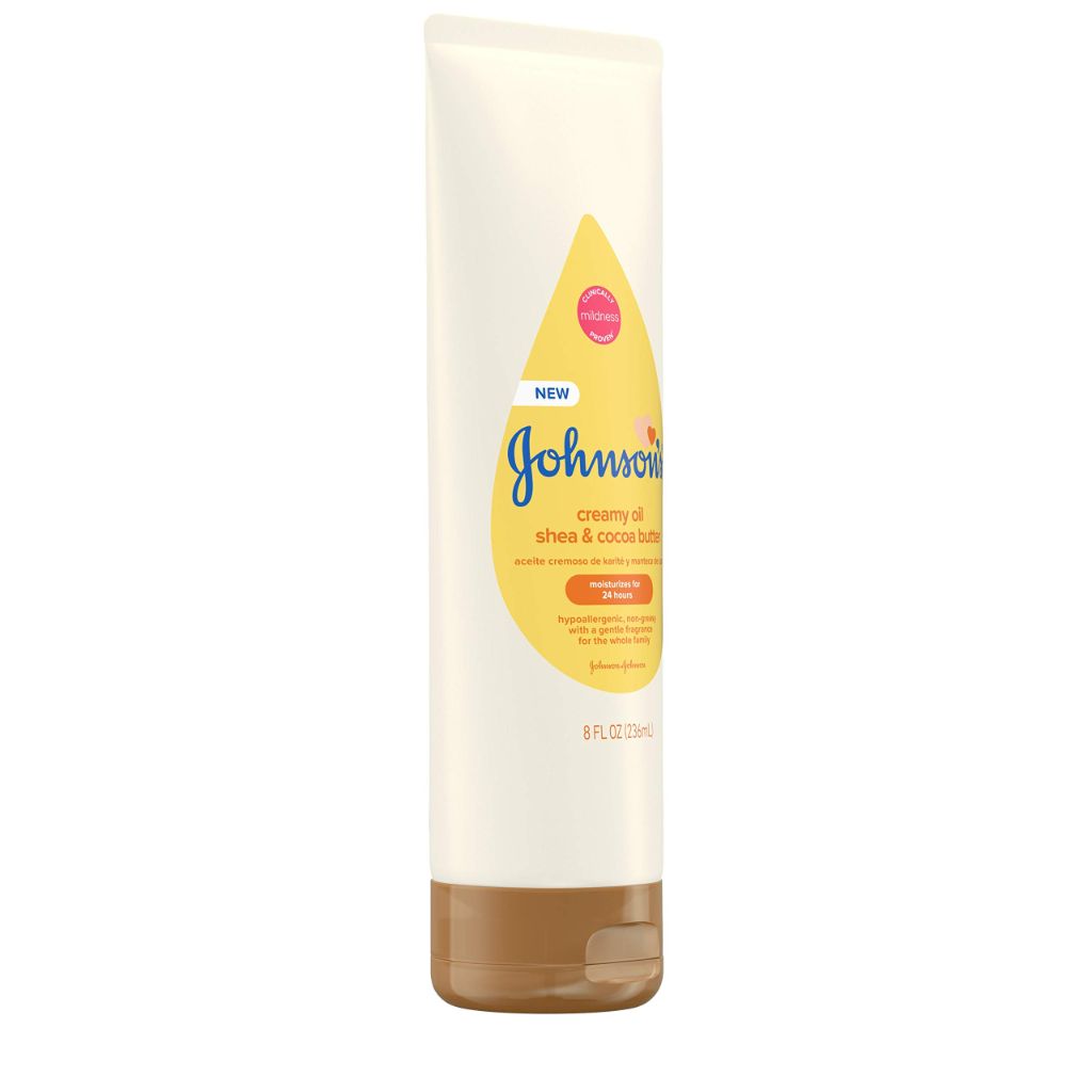 Johnson's Baby Creamy Oil for Baby with Shea & Cocoa Butter | 8 fl. oz