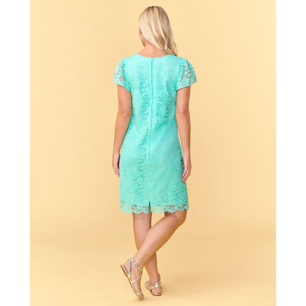 The Children's Place Women's Dress, Aqua Lace, XX-Large