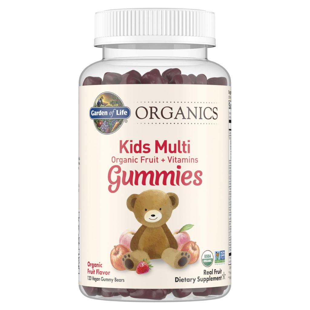 Garden of Life Organics Kids Gummy Vitamins , 120 Real Fruit Chew Gummies