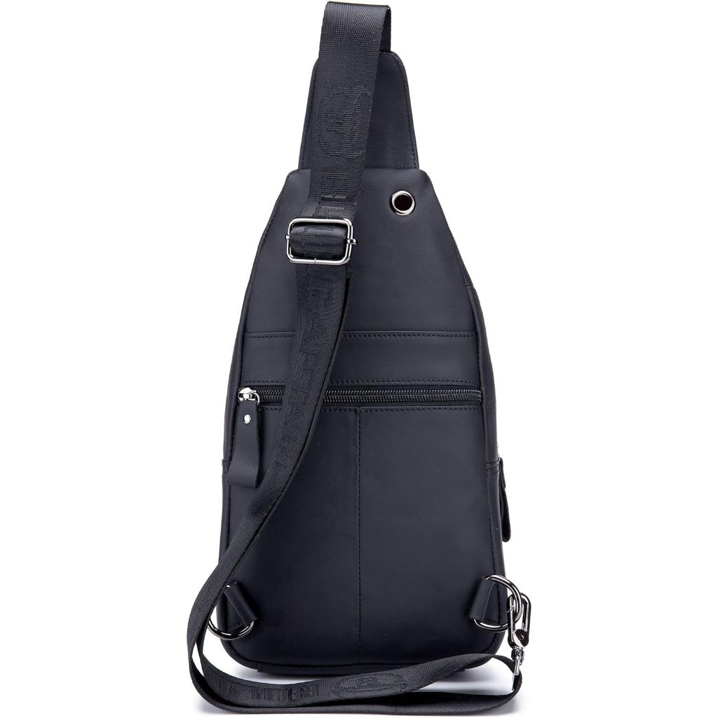 BULLCAPTAIN Men's Leather Crossbody Bag