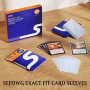 2000 Pack Perfect Fit Card Sleeves, Inner Sleeves Ideal for Double-Sleeving Compatible with TCG, MTG, PKM, TCG, Trading, Gaming Cards