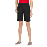 Dickies Girl's Flexwaist Slim Fit Flat Front Shorts - Black, 10