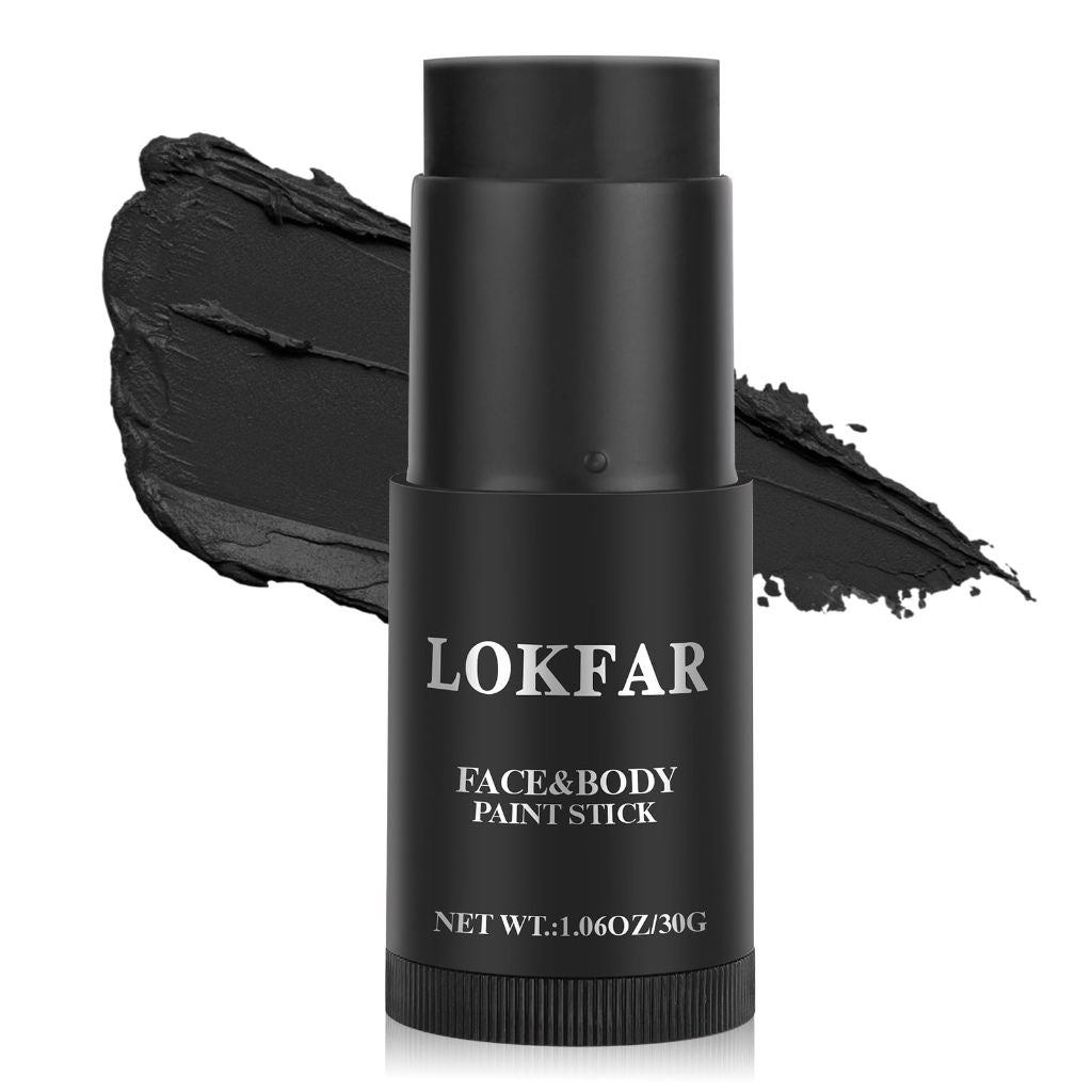 Lokfar Face & Body Paint Stick, Black - 1.06oz