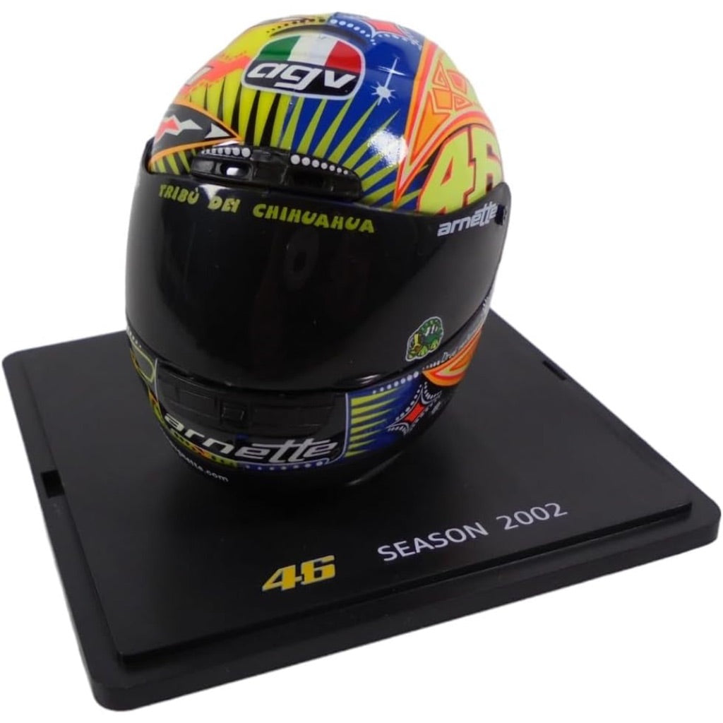 OPO 10 - Valentino Rossi Moto GP Season 2002 1/5 Scale Helmet Compatible with Honda RC211V - CR039