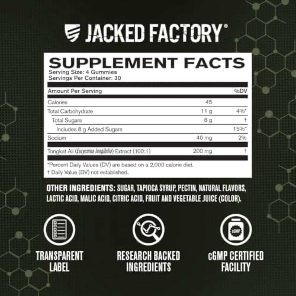 Jacked Factory Tongkat Ali Gummies - tart cherry