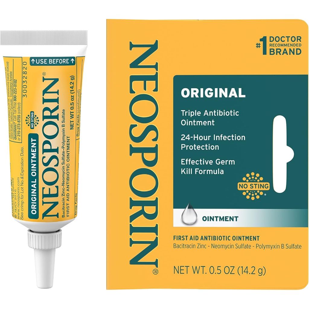 Neosporin Original First Aid Antibiotic Ointment with Bacitracin Zinc for Infection Protection, 5 oz