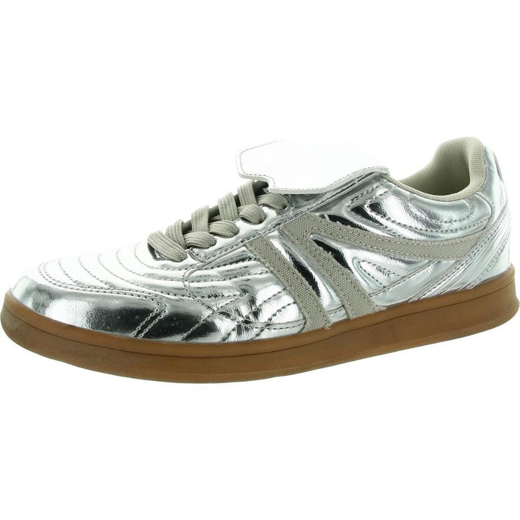 Steve Madden Women's Madrid Sneaker, Silver - size 8.5