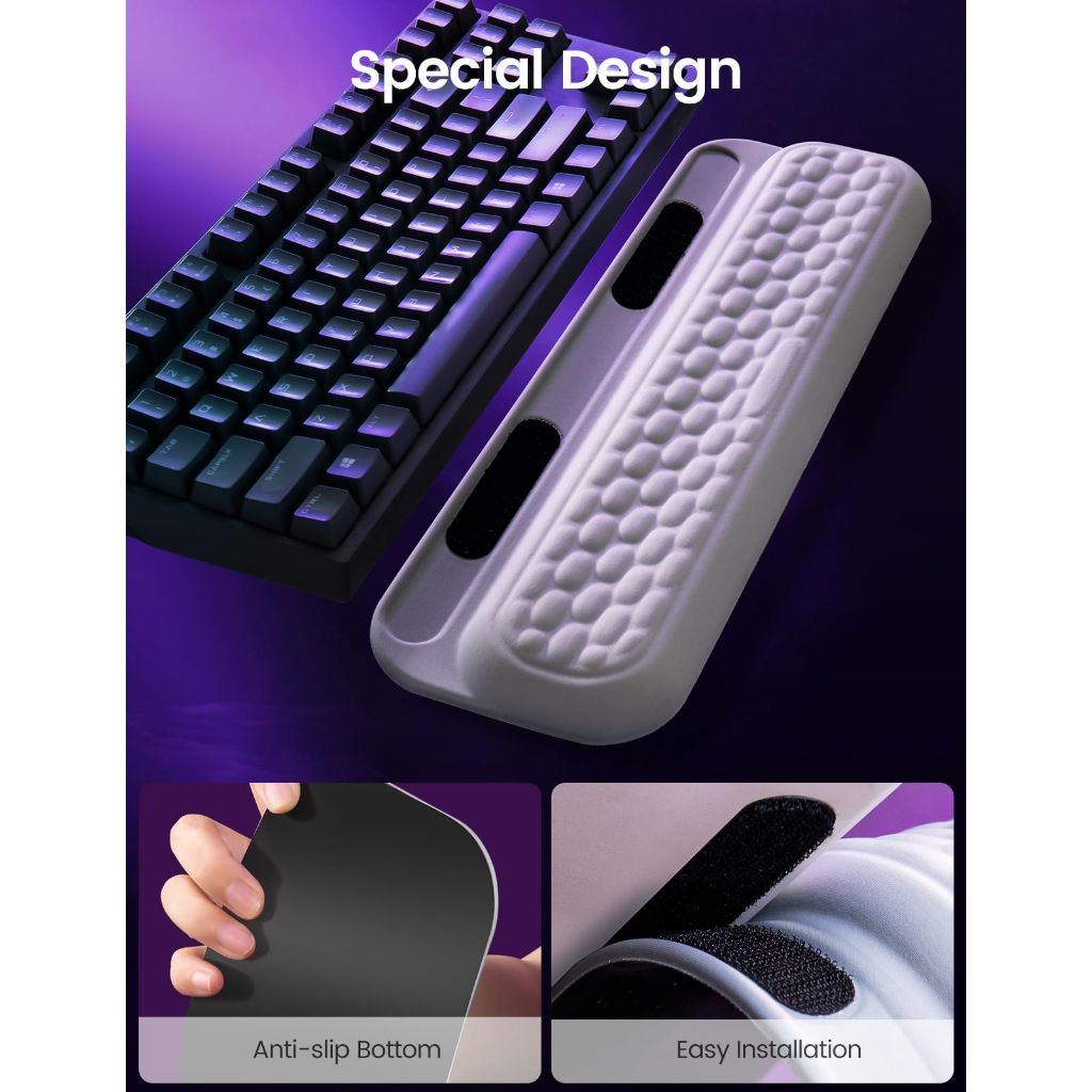 STARSIKI Keyboard Wrist Rest with Stability Stickers