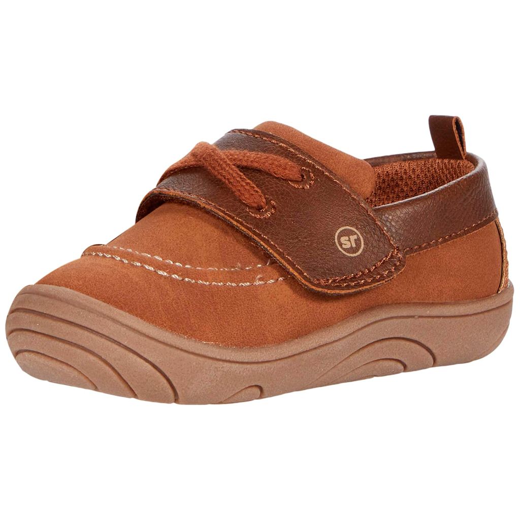 Stride Rite 360 baby boys Hampton Boat Shoe, Brown, 3 Infant US