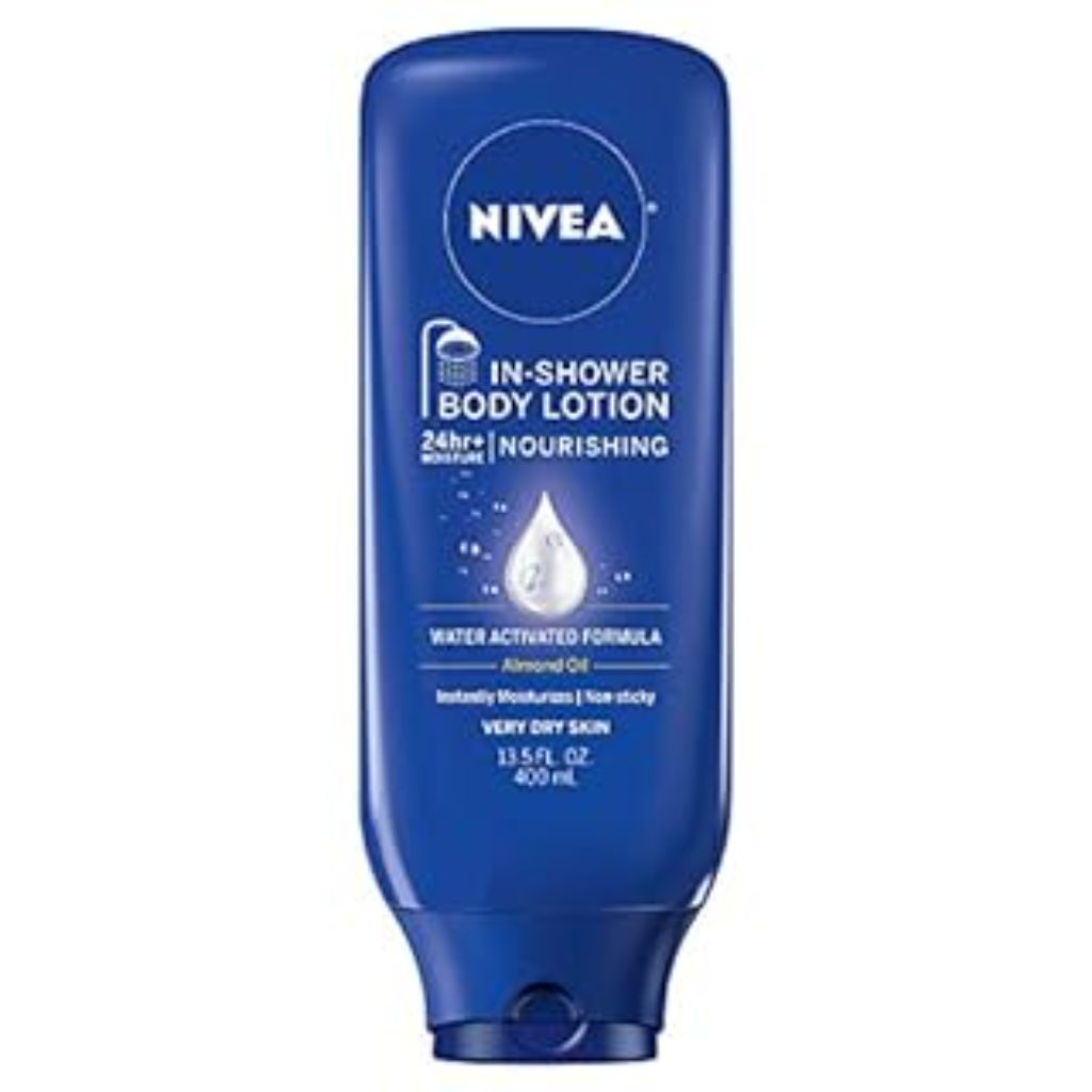 NIVEA Nourishing In Shower Lotion 24-Hour Body Moisturizer  13.5 fl oz