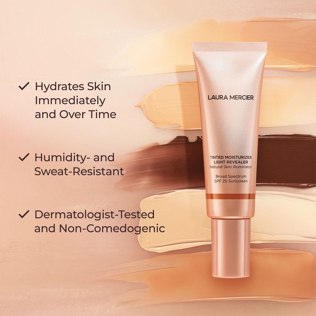 Laura Mercier Tinted Moisturizer Light Revealer Natural Skin Illuminator with SPF 25, Bisque