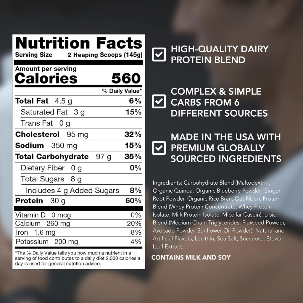 Rival Nutrition Clean Gainer Protein Powder - Campfire S'mores, 5lb